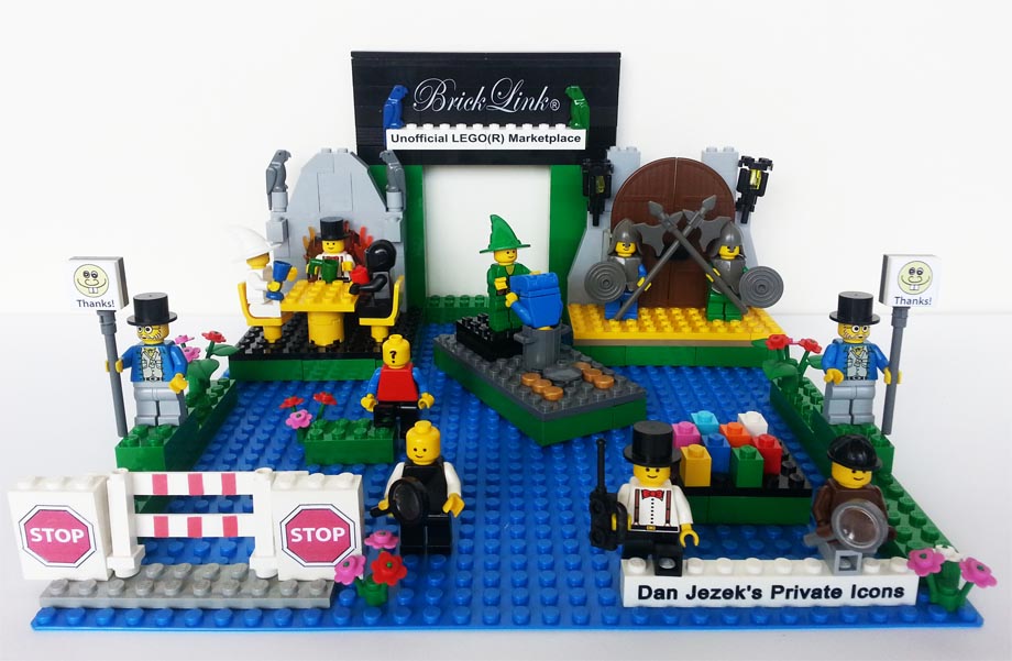 Dan Jezek's private icons from BrickLink rendered in LEGO