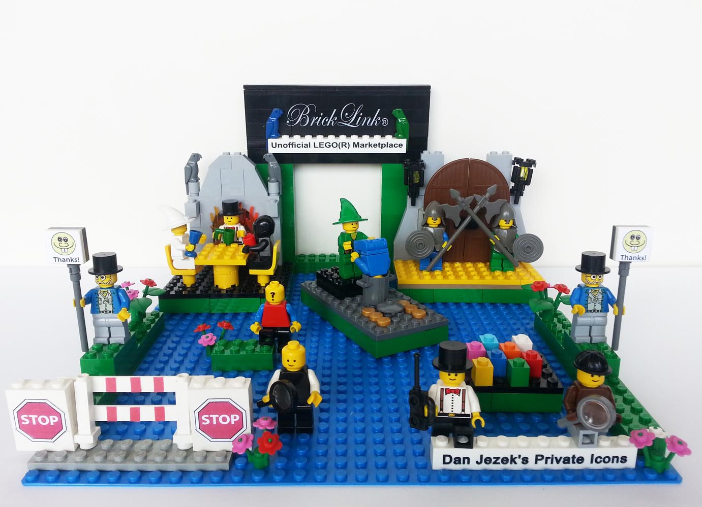 Dan Jezek private icons in actual LEGO brick