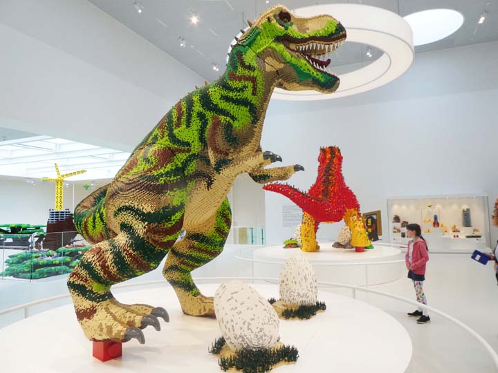Dinosaur fashioned from System LEGO bricks