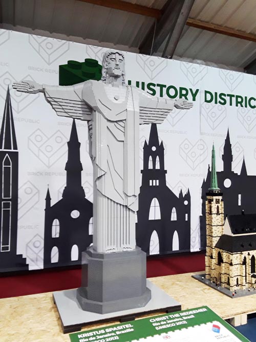 Sao Paolo monument in LEGO brick Christ the Redeemer