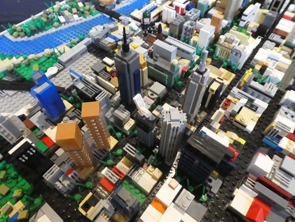 LEGO rendition of Melbourne's Central Business District