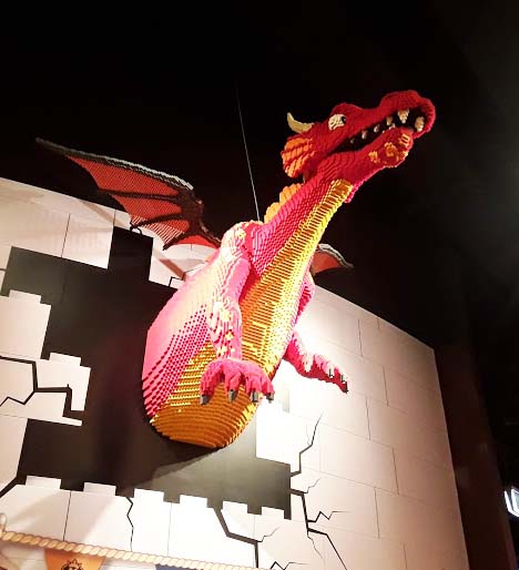 Welcoming dragon at Discovery Centre