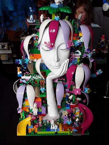 Ornate model made of LEGO