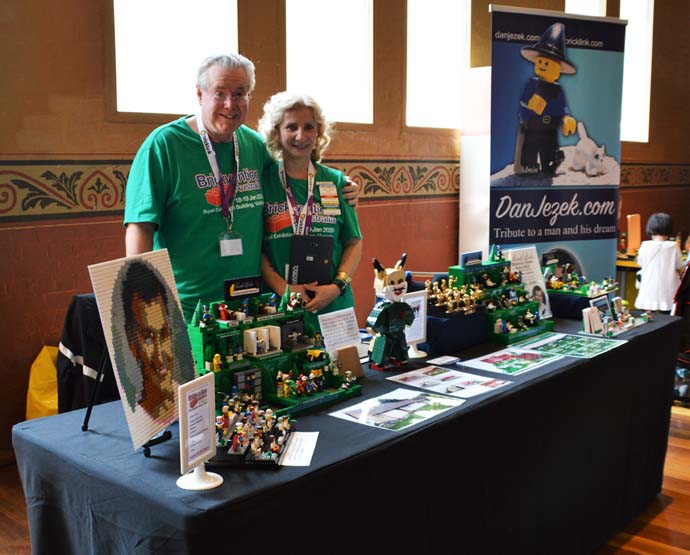 Eliska and Larry with our Brickvention display