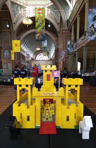 Yellow Castle made of Duplo