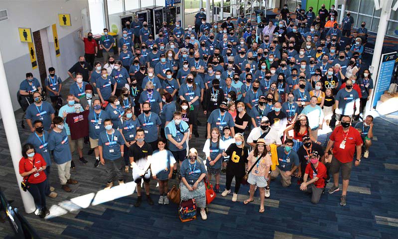 the entire group of AFOLs at Brickvention 2022