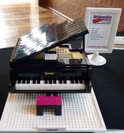 Lauren Winbanks Piano in LEGO