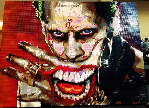 Joker mosaic won first place for artwork 