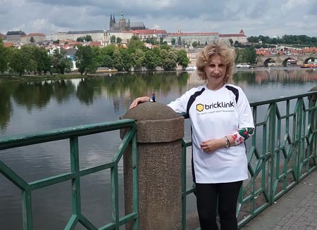 eliska on bridge in prague